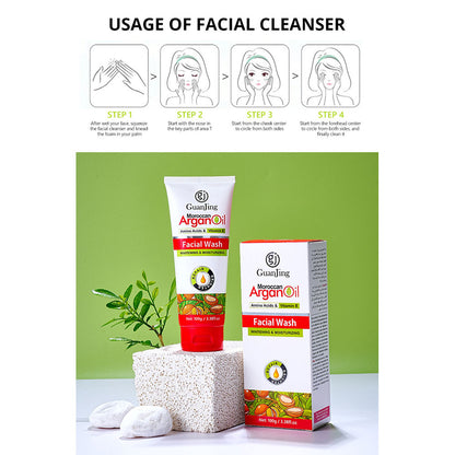 Guan Jing Amino Acids & Vitamin E Argan Oil Facial Wash 100g