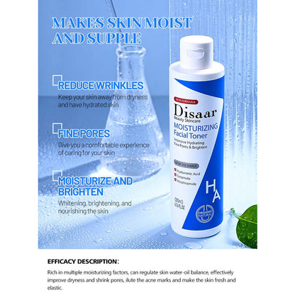 Disaar Moisturizing Hyaluronic Acid, Ceramide & Nicotinamide Facial Toner 200ml