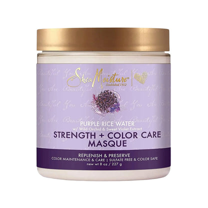 Shea Moisture Hair Mask Strength + Color Care Purple Rice Water 227g