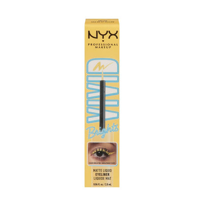 NYX Vivid Brights Matte Liquid Eyeliner Had Me At Yellow 2ml