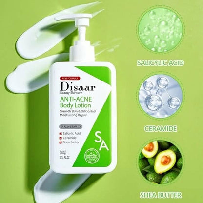 Disaar Salicylic Acid, Shea Butter & Ceramide Anti Acne Body Lotion 300g