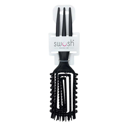 Swosh Brush Mega Tamer Paddle Brush Black