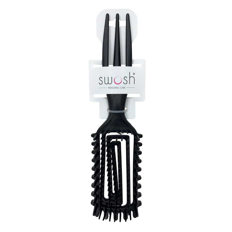 Swosh Brush Mega Tamer Paddle Brush Black