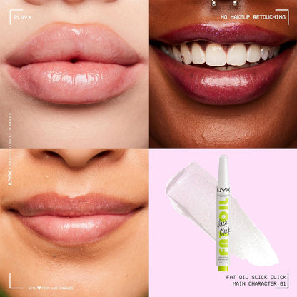 NYX Shiny Lip Balm Slick Click Fat Oil 01 Main Character