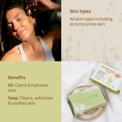 Hemptuary 2pc Gift Pack (Oil & Soap) - Short Dated Clearance