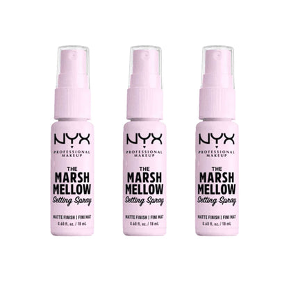 3x NYX Setting Spray The Marshmallow Matte Finish 18ml