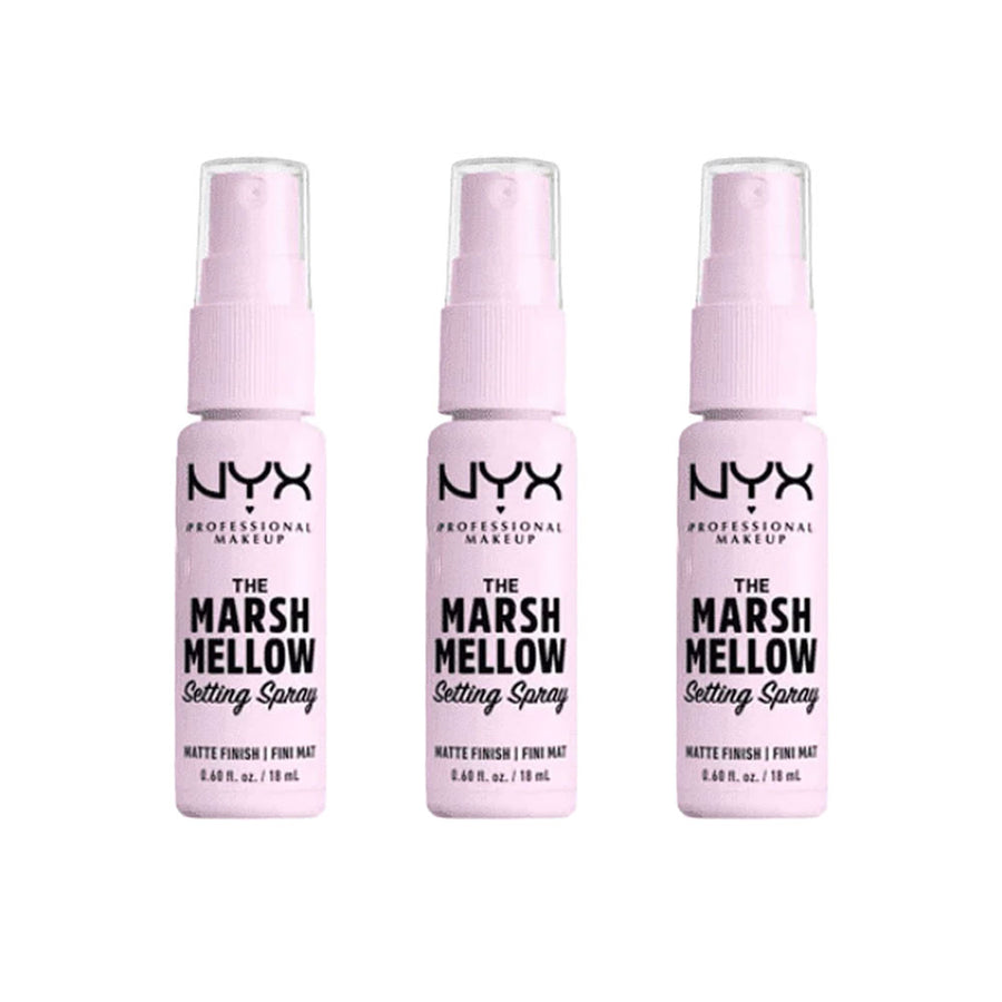 3x NYX Setting Spray The Marshmallow Matte Finish 18ml