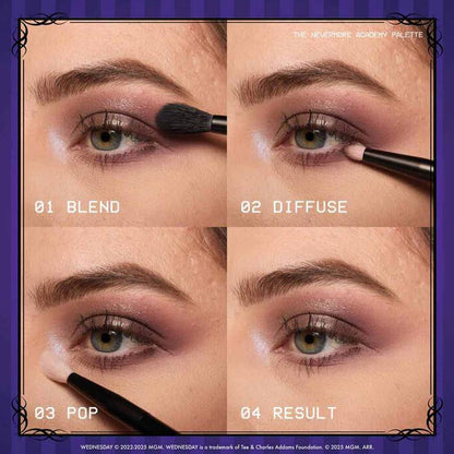 NYX Wednesday Welcome To Nevermore Academy Shadow Palette 01