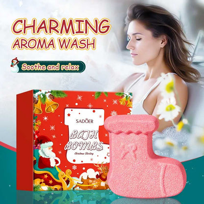 Sadoer Christmas Stocking Bath Bombs