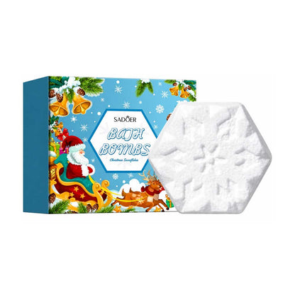 Sadoer Christmas Snowflakes Bath Bombs