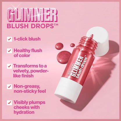 Revlon Glimmer Blush Drops 102 Pink It Over 9.4ml