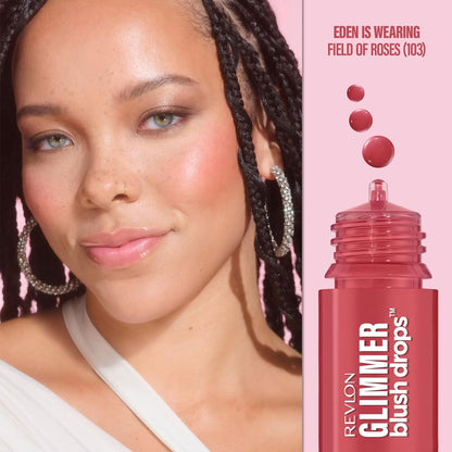 Revlon Glimmer Blush Drops 103 Field Of Roses 9.4ml