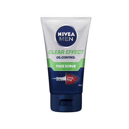 Nivea Men Face Scrub Clear Effect Oil Control 100ml
