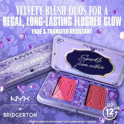 NYX Bridgerton Blush Palette 02 Lady In Silver