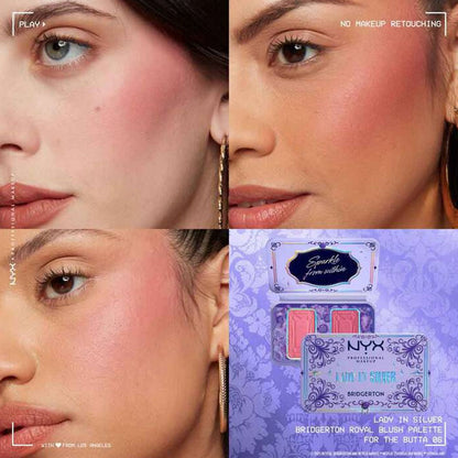 NYX Bridgerton Blush Palette 02 Lady In Silver