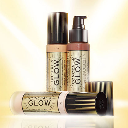 Revolution Illuminating Liquid Foundation Conceal & Glow F1 23ml