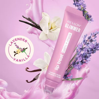 Revlon Glimmer Lip Treat Balm + Mask Lavender Vanilla 12ml
