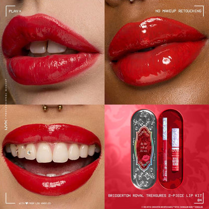 NYX Bridgerton 2pc Lip Kit 04 Rogue Romance Flirt Alert