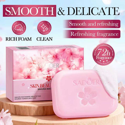 Sadoer Sakura Niacinamide Nourish Tender Skin Soap