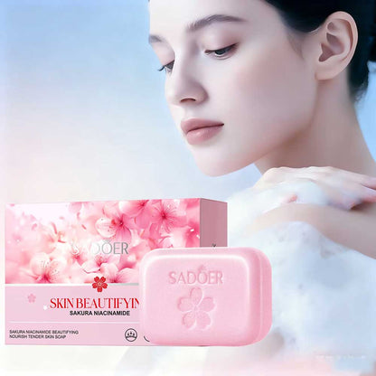 Sadoer Sakura Niacinamide Nourish Tender Skin Soap