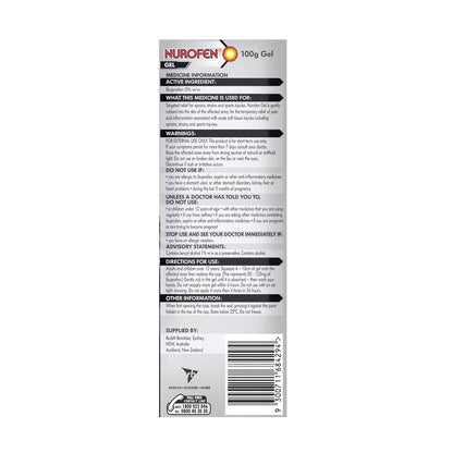 Nurofen Targeted Temporary Relief Pain & Inflammation Relief Gel 50g - Short dated clearance