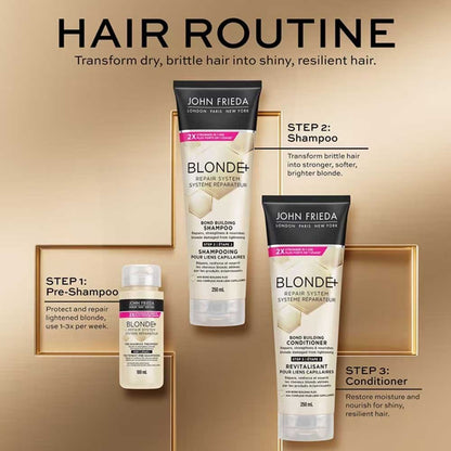 John Frieda Shampoo Blonde Repair System Bond Building Step 2 For Blonde Damaged From Lightening 250ml