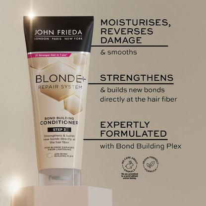John Frieda Conditioner Blonde Repair System Bond Building Step 3 For Blonde Damaged From Lightening 250ml