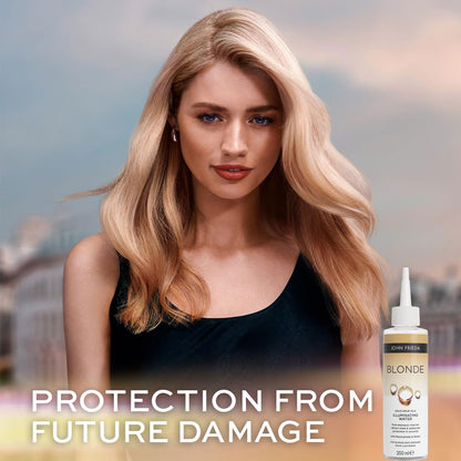 John Frieda Illuminating Water Blonde Gold Spun Silk Post Shampoo Rinse 200ml