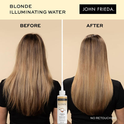 John Frieda Illuminating Water Blonde Gold Spun Silk Post Shampoo Rinse 200ml