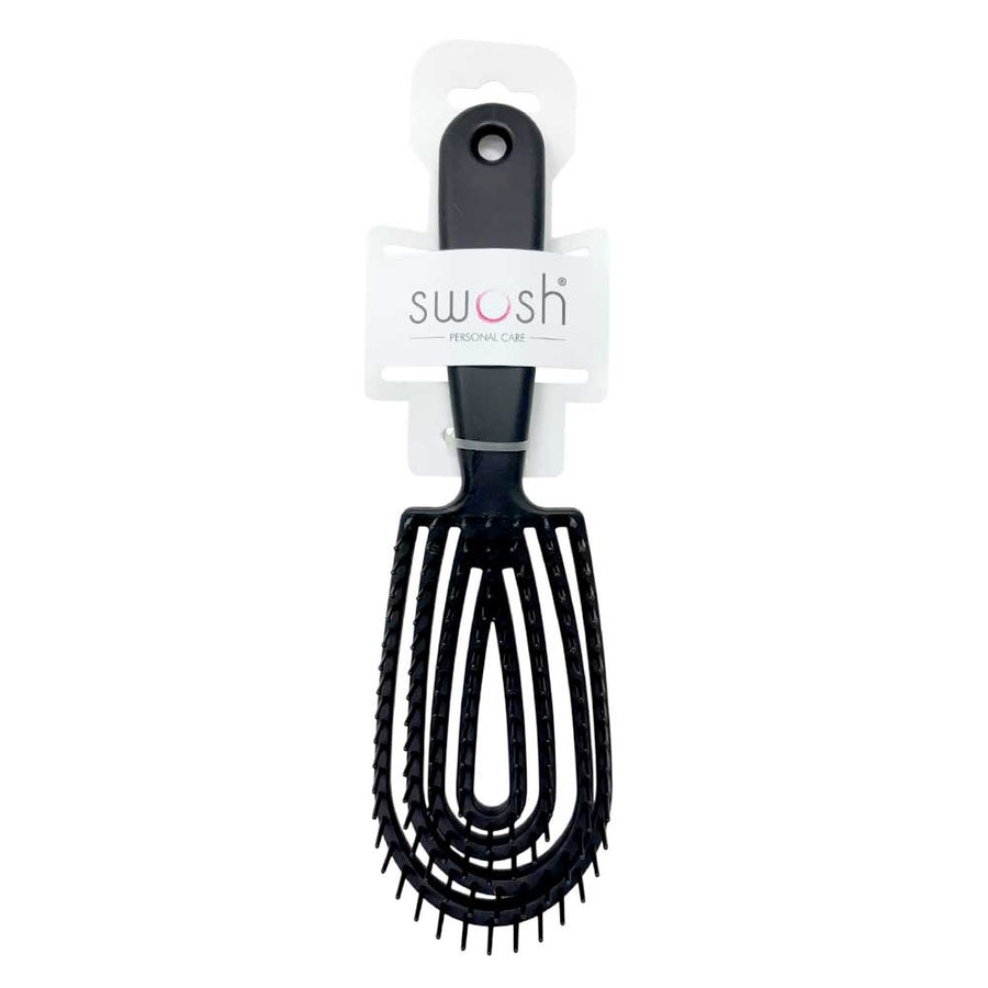 Swosh Brush Medium Tamer Detangling Paddle Black