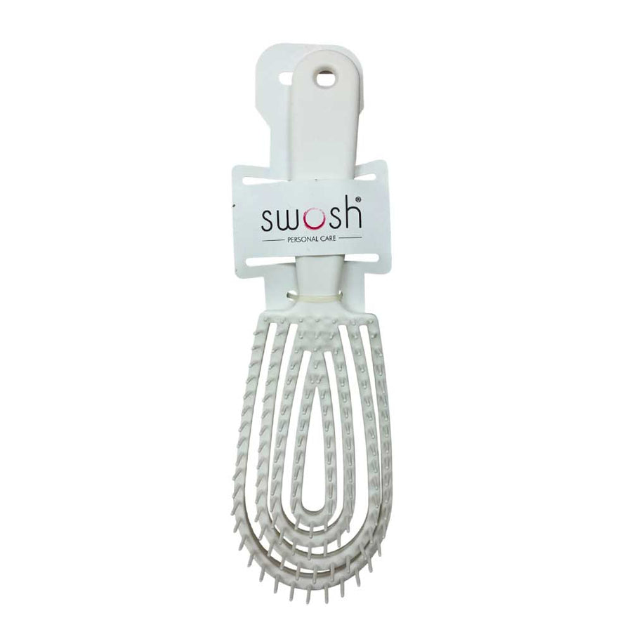 Swosh Brush Medium Tamer Detangling Paddle White