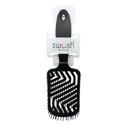 Swosh Brush Medium Tamer Detangler Black