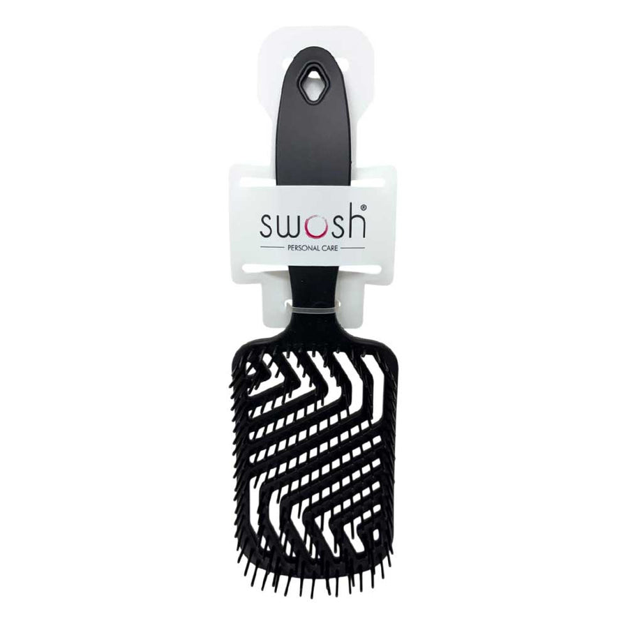 Swosh Brush Medium Tamer Detangler Black
