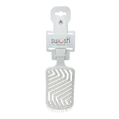 Swosh Brush Medium Tamer Detangler White
