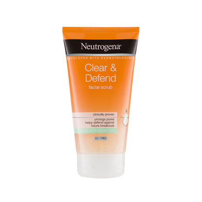 Neutrogena Facial Scrub Clear & Defend For Spot Prone Skin 150ml
