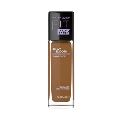 Maybelline Fit Me Dewy+Smooth Foundation bottle in shade 360 Mocha