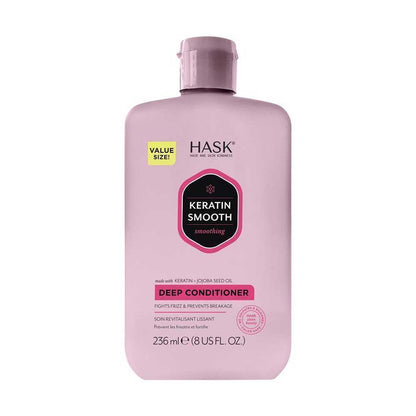 Hask Deep Conditioner Keratin Smooth Fights Frizz & Prevents Breakage With Keratin & Jojoba Seed Oil 236ml