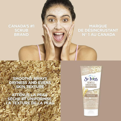 St Ives Gentle Smoothing Scrub & Mask Oatmeal 170g