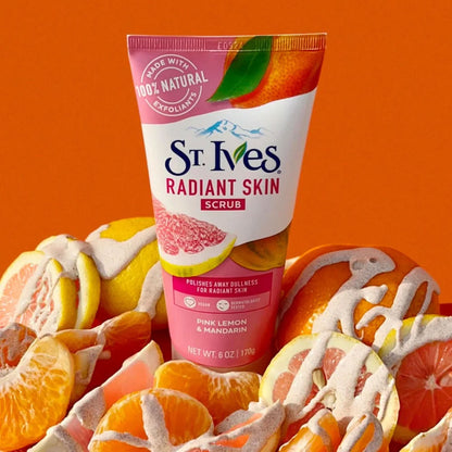 St Ives Radiant Skin Scrub Pink Lemon & Mandarin 170g
