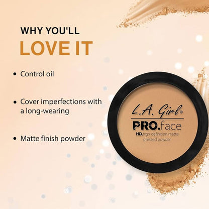 LA Girl HD Pro Face Matte Pressed Powder 610 Classic Tan 7g
