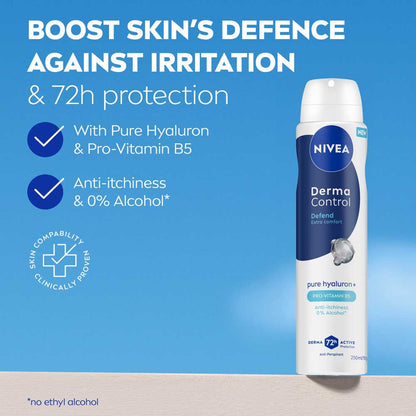 Nivea Antiperspirant Derma Control 72H Pro Vitamin B5 250ml