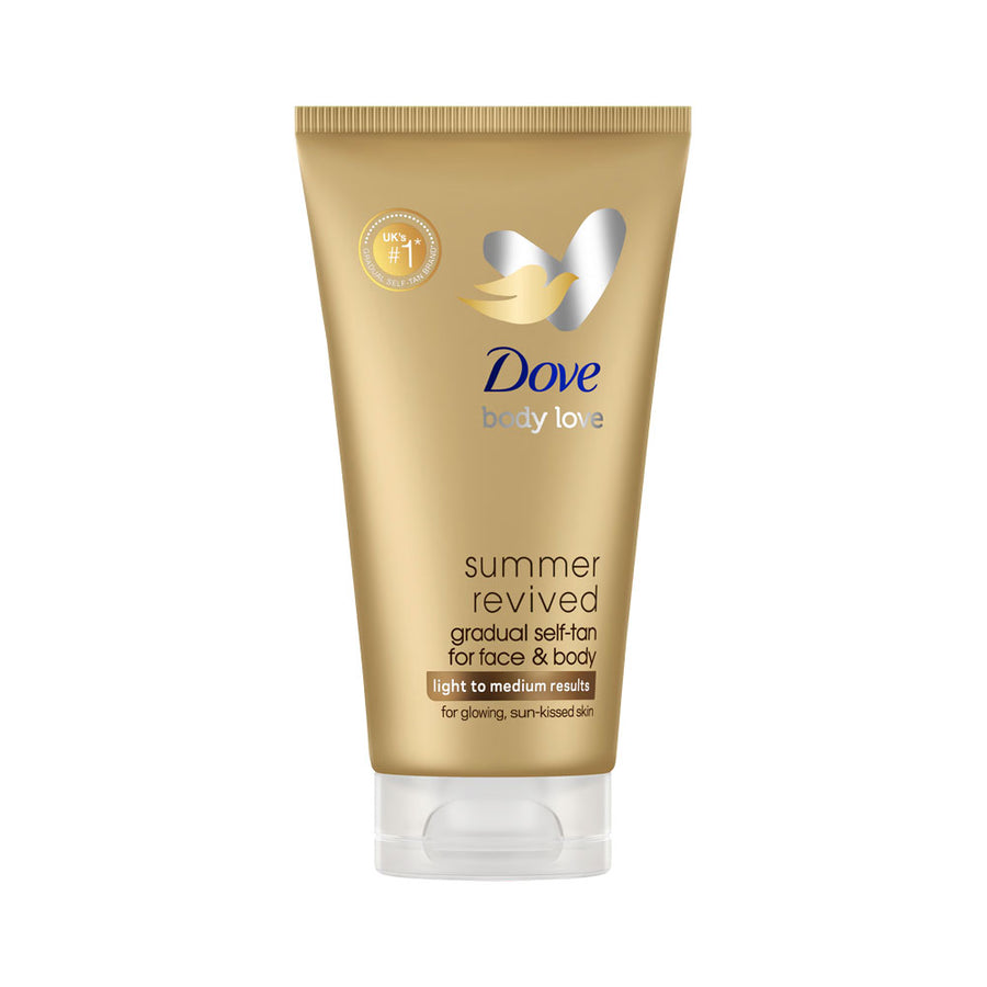 Dove Body Love Gradual Self Tan For Face & Body Summer Revived Light To Medium Results 75ml