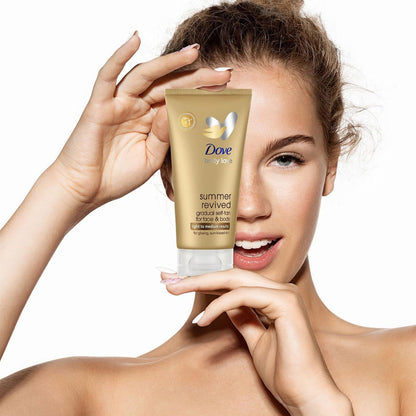 Dove Body Love Gradual Self Tan For Face & Body Summer Revived Light To Medium Results 75ml