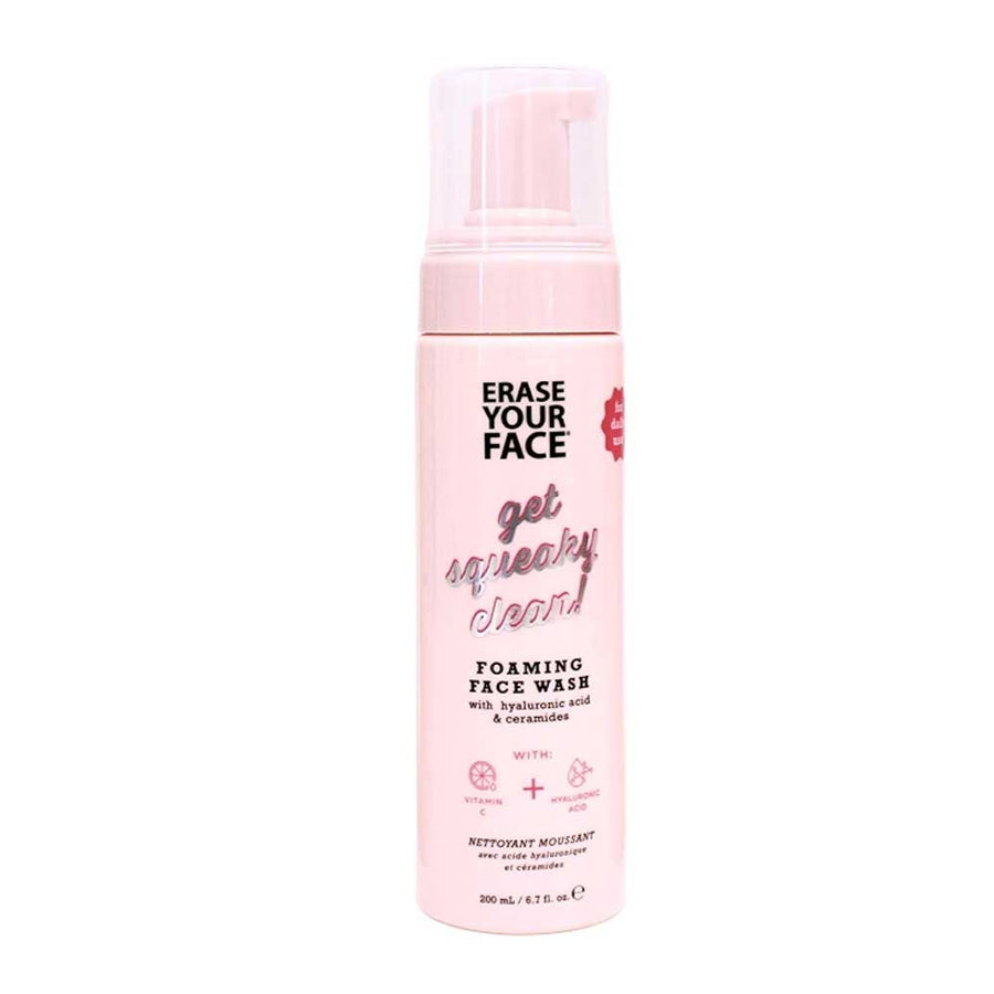 Erase Your Face Foaming Face Wash With Hyaluronic Acid & Ceramides Vitamin C 200ml