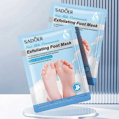 Sadoer Goat Milk Nicotinamine Exfoliating Foot Mask 35g