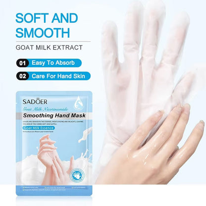 Sadoer Goat Milk Nicotinamide Smoothing Hand Mask 35g/pair