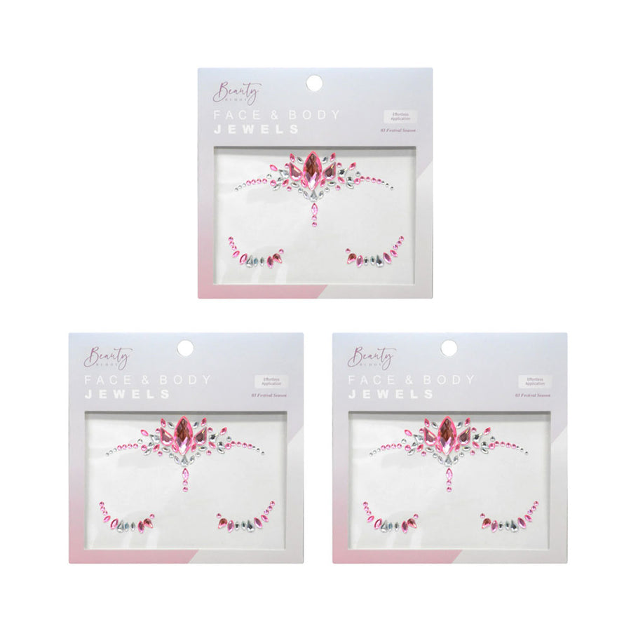 3x Beauty Buddy Face & Body Jewels 03 Festival Season