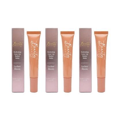 3x Beauty Buddy Hydrating Luxe Lip Butter Balm Lychee Bloom 10ml