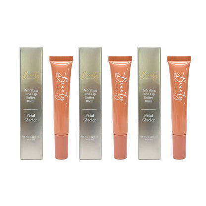 3x Beauty Buddy Hydrating Luxe Lip Butter Balm Petal Glacier 10ml