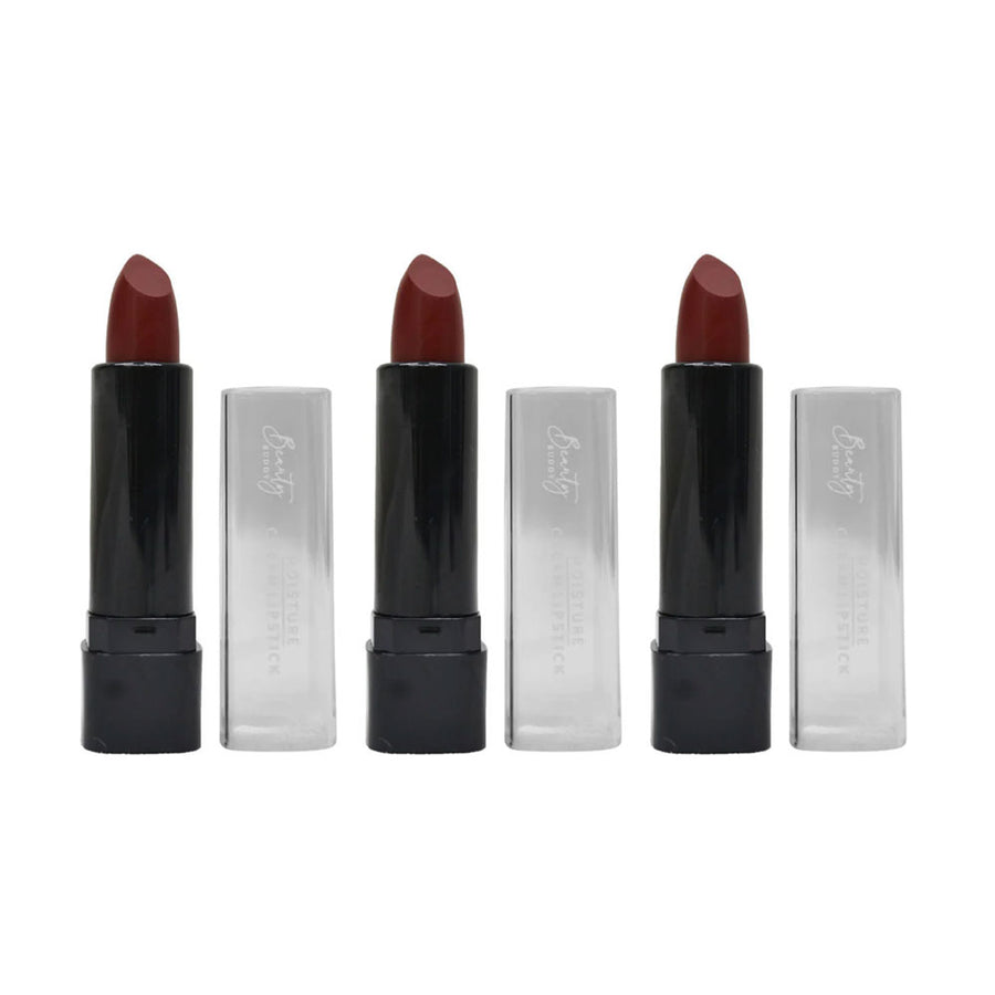3x Beauty Buddy Moisture Cream Lipstick 01 Very Cherry 4g